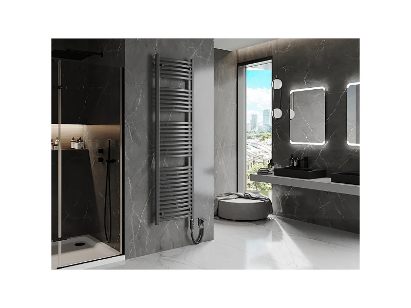 Mexen Helios radiateur électrique 1800 x 500 mm, 900 W, anthracite - W103-1800-500-2900-66