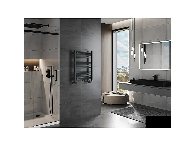 Mexen Mars radiador de casa de banho 700 x 500 mm, 284 W, antracite - W110-0700-500-00-66