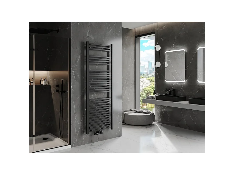 Mexen Pluton radiateur de salle de bain 1700 x 600 mm, 991 W, noir - W106-1700-600-00-70