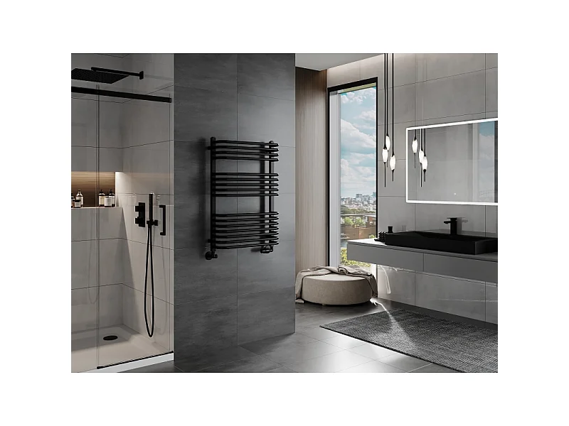 Mexen Apollo radiateur de salle de bain 860 x 550 mm, 481 W, noir - W117-0860-550-00-70