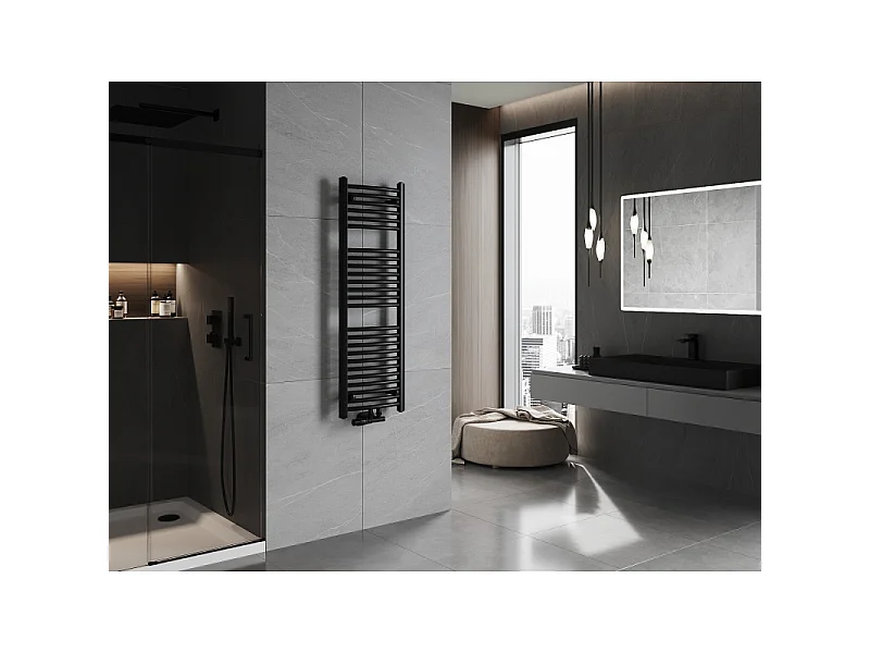 Mexen Ares radiador de casa de banho 1200 x 400 mm, 442 W, preto - W102-1200-400-00-70