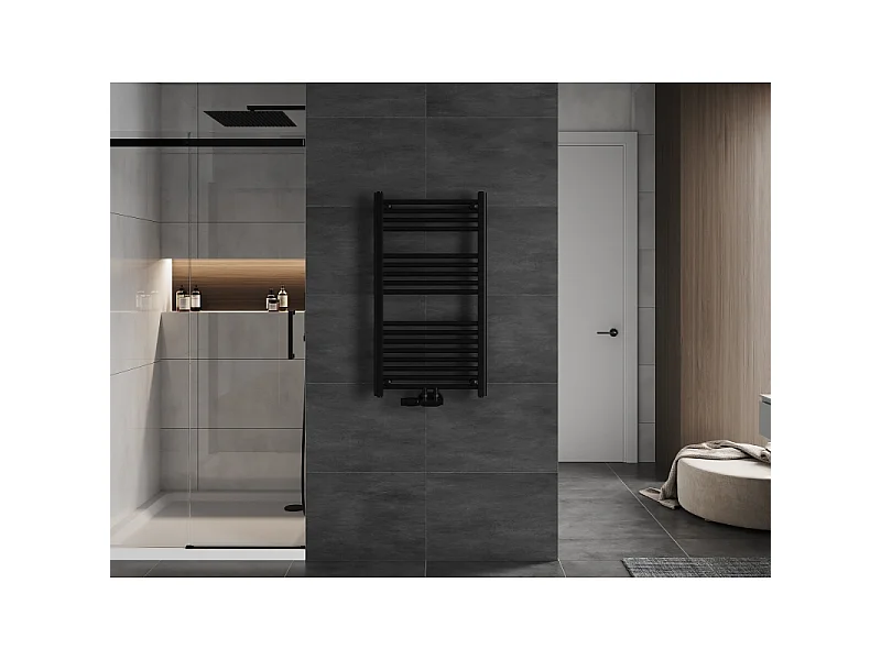 Mexen Mars radiador de casa de banho 900 x 500 mm, 370 W, preto - W110-0900-500-00-70