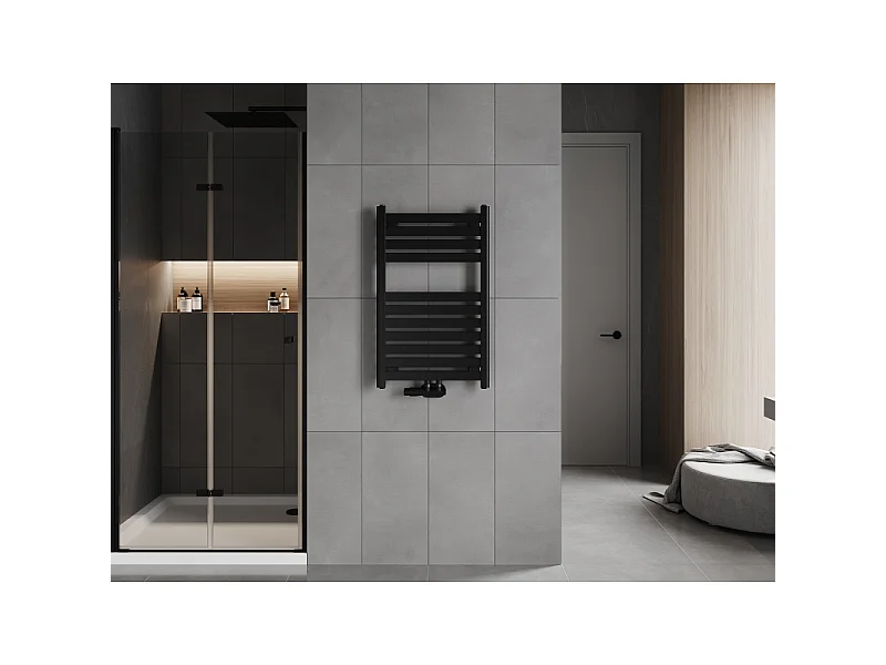 Mexen Uran radiador de casa de banho 800 x 500 mm, 364 W, preto - W105-0800-500-00-70
