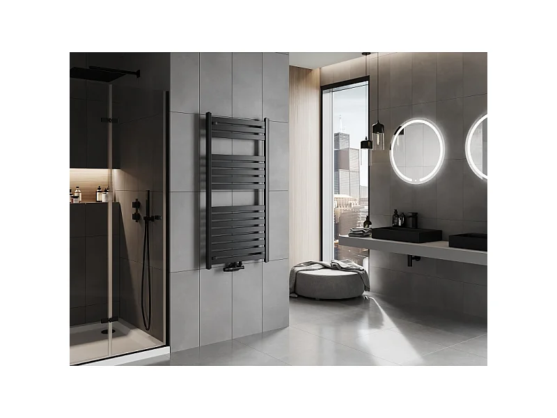 Mexen Uran radiador de casa de banho 1200 x 600 mm, 623 W, preto - W105-1200-600-00-70