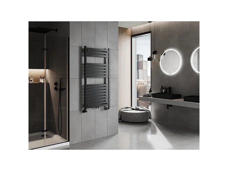 Mexen Uran radiador de casa de banho 1200 x 600 mm, 623 W, preto - W105-1200-600-00-70