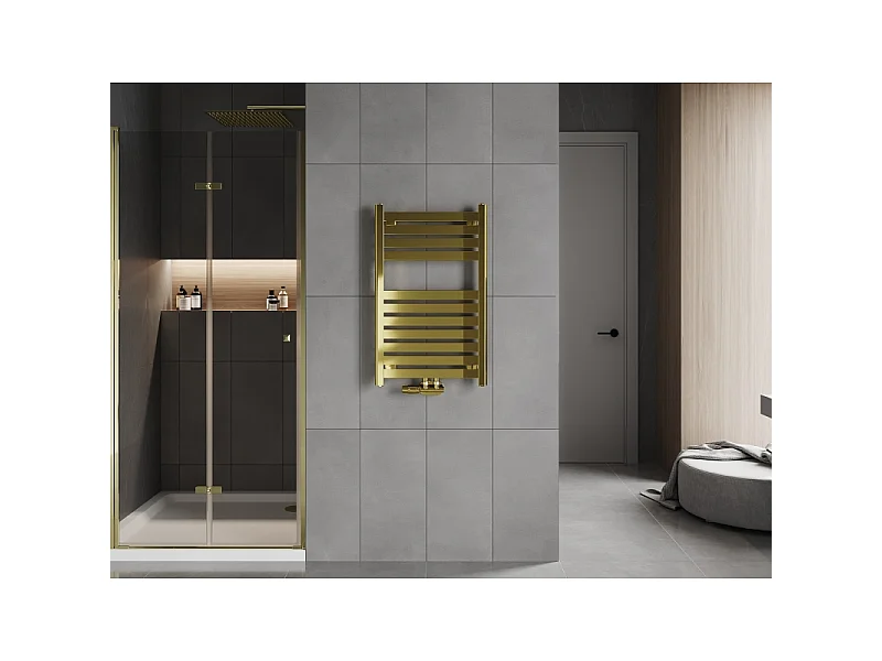 Mexen Uran radiador de casa de banho 800 x 500 mm, 287 W, dourado - W105-0800-500-00-50