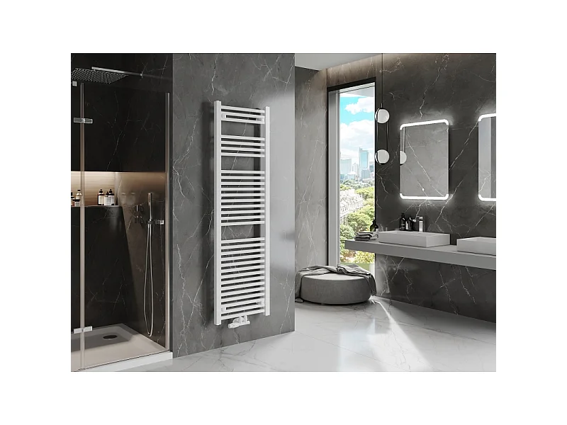 Mexen Pluton badeværelsesradiator 1700 x 500 mm, 855 W, hvid - W106-1700-500-00-20