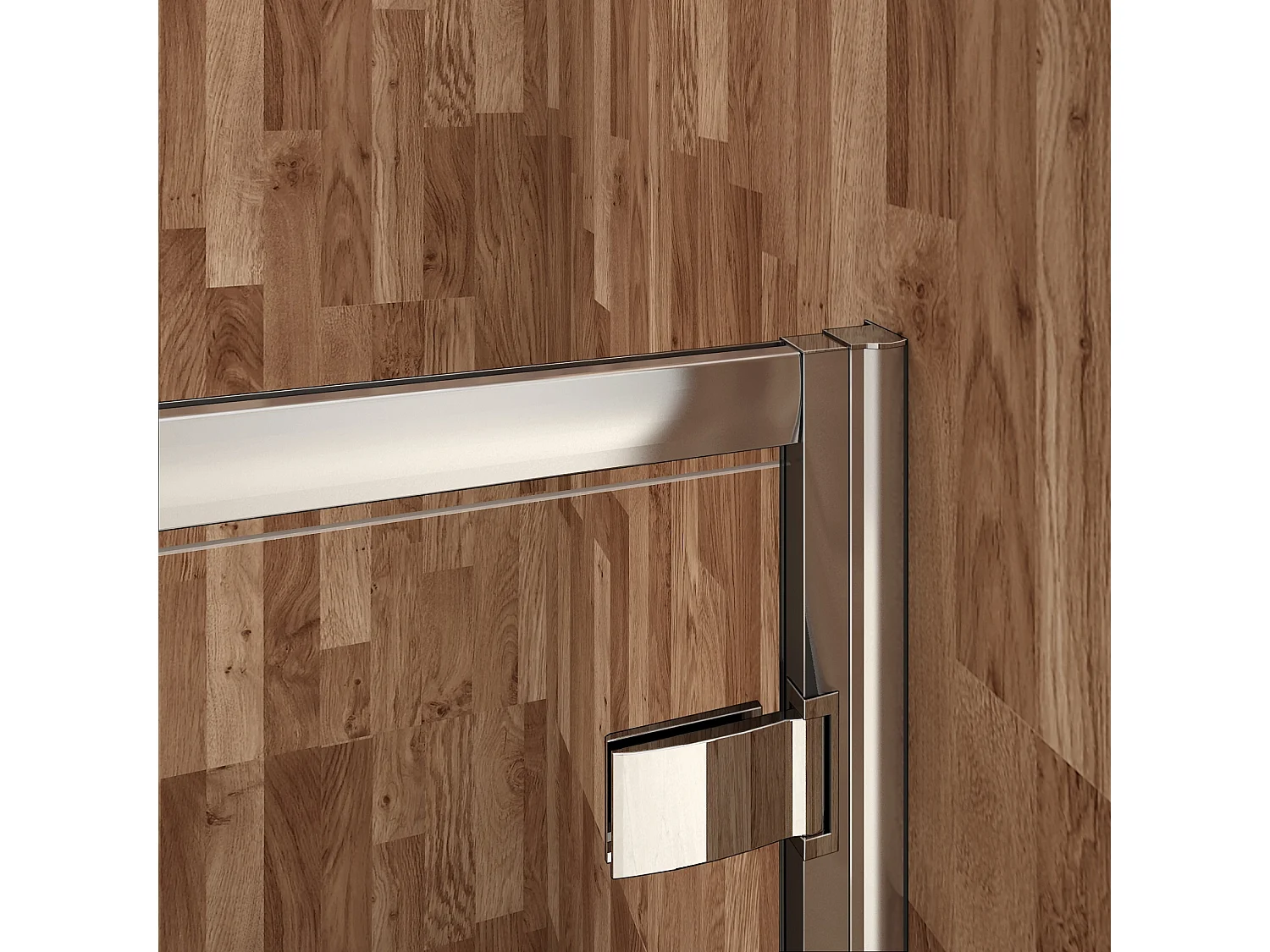 Porte de douche 80x185cm en 6mm verre de sécurité transparent, porte de douche pivotante à charnière