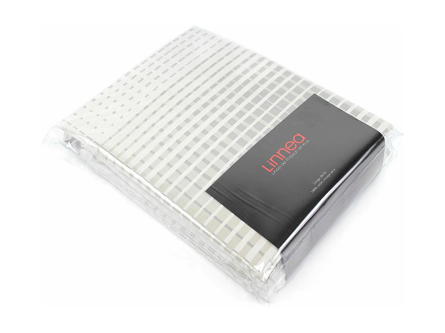 Housse de couette 260x240 cm Satin de coton CONCORDE Gris clair