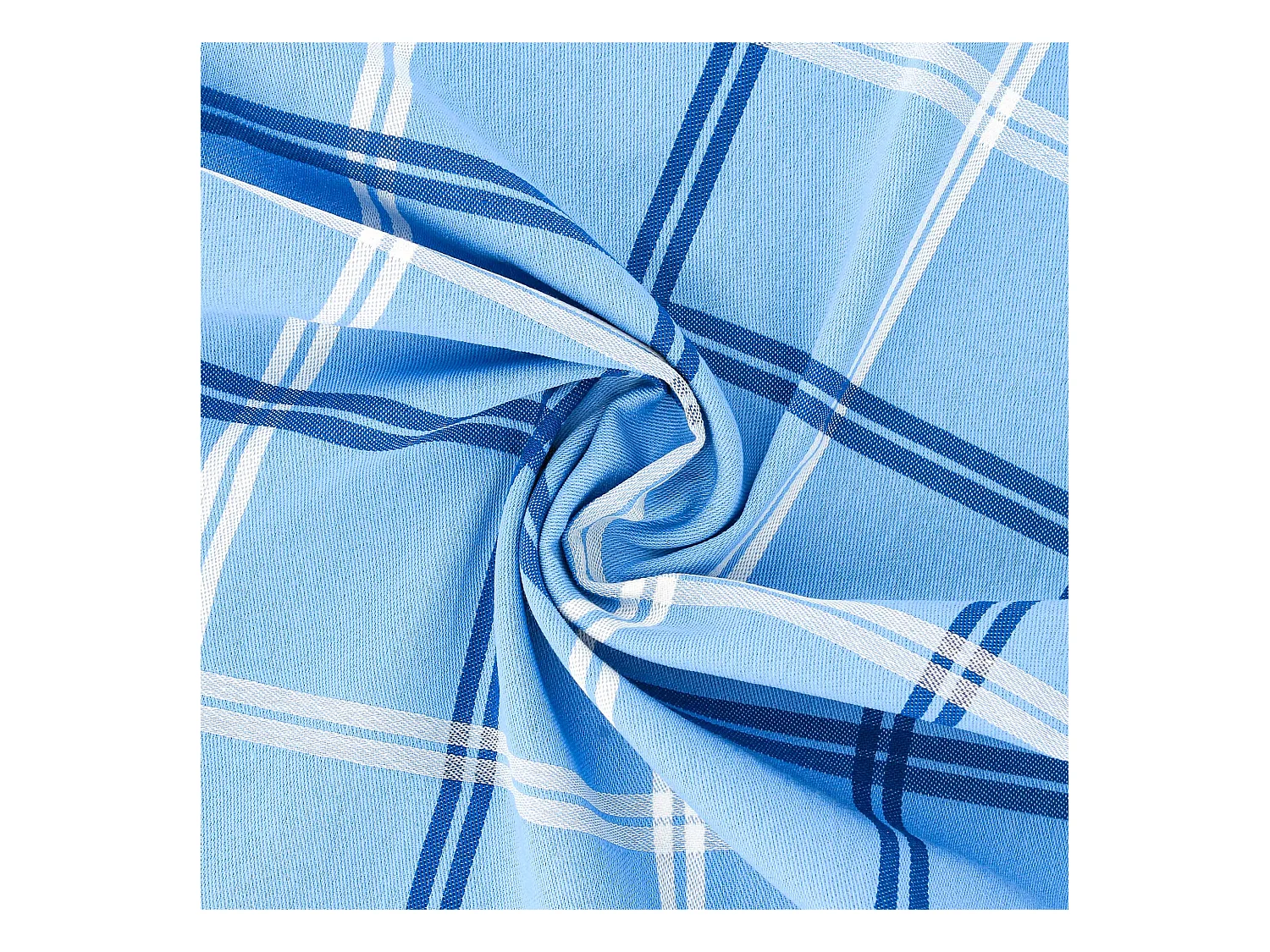 Lot de 2 torchons de cuisine toile 50x70 cm SQUARES bleu