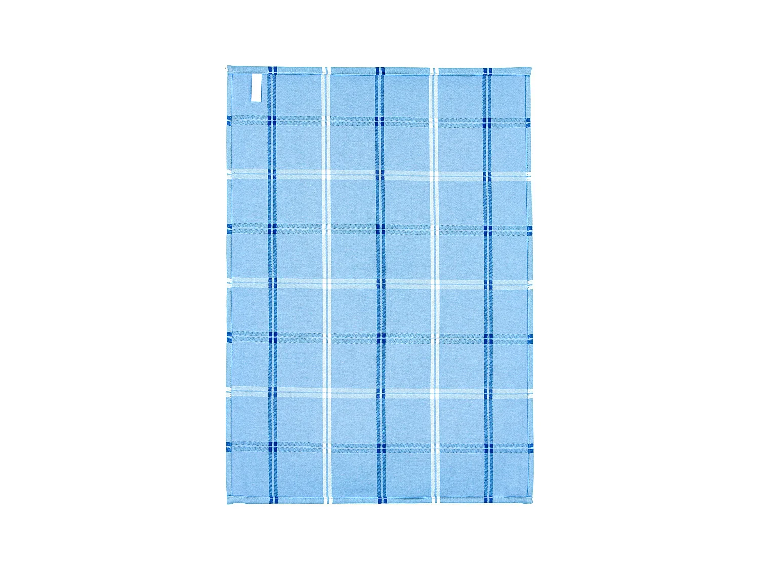 Lot de 2 torchons de cuisine toile 50x70 cm SQUARES bleu