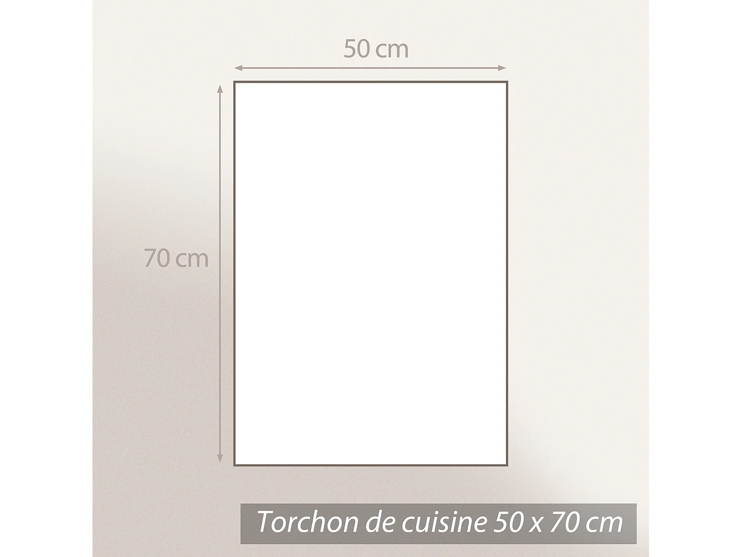 Lot de 2 torchons de cuisine toile 50x70 cm SQUARES bleu