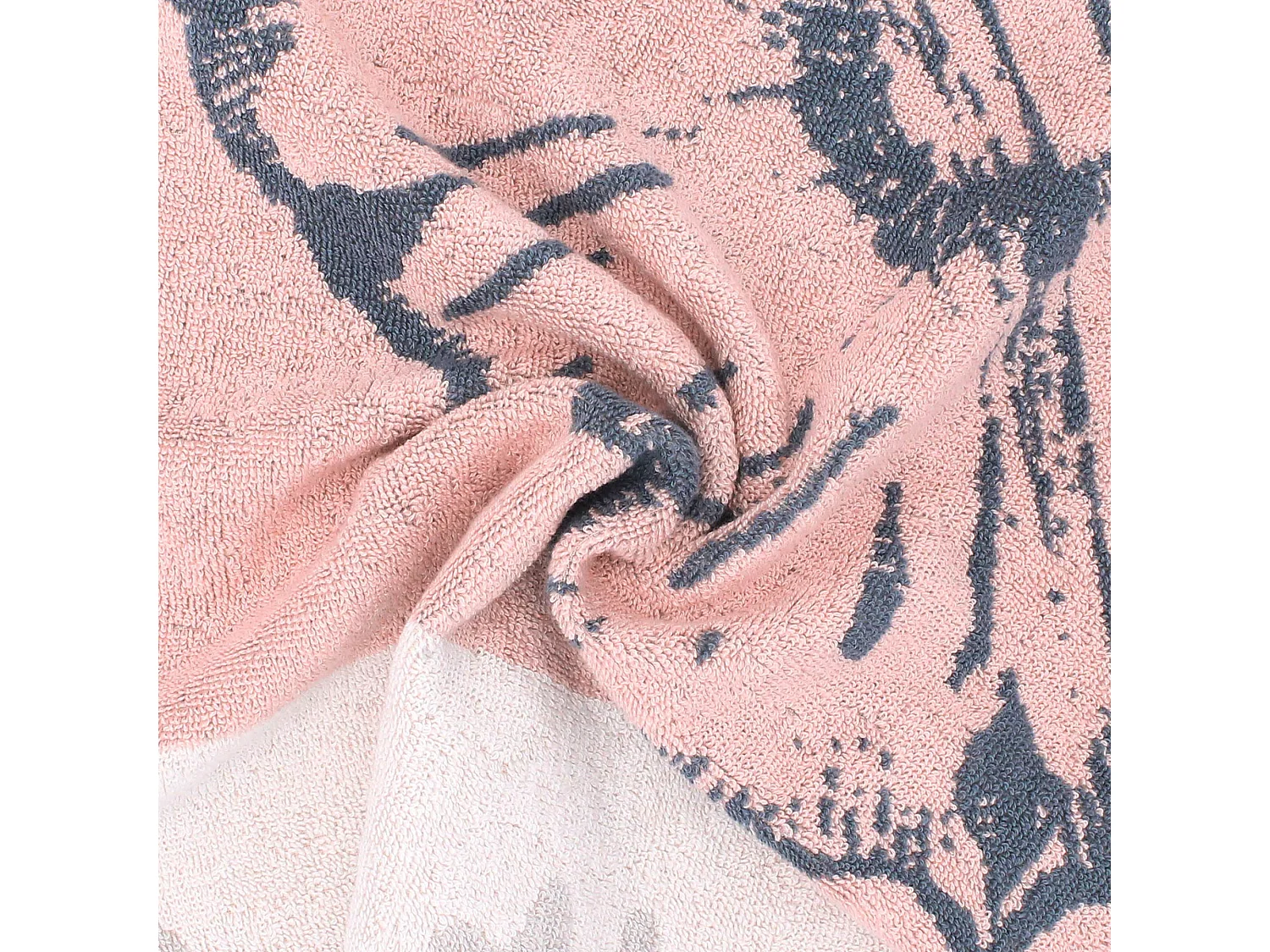 Lot de 2 torchons de cuisine éponge 50x50 cm SMOOTH rose