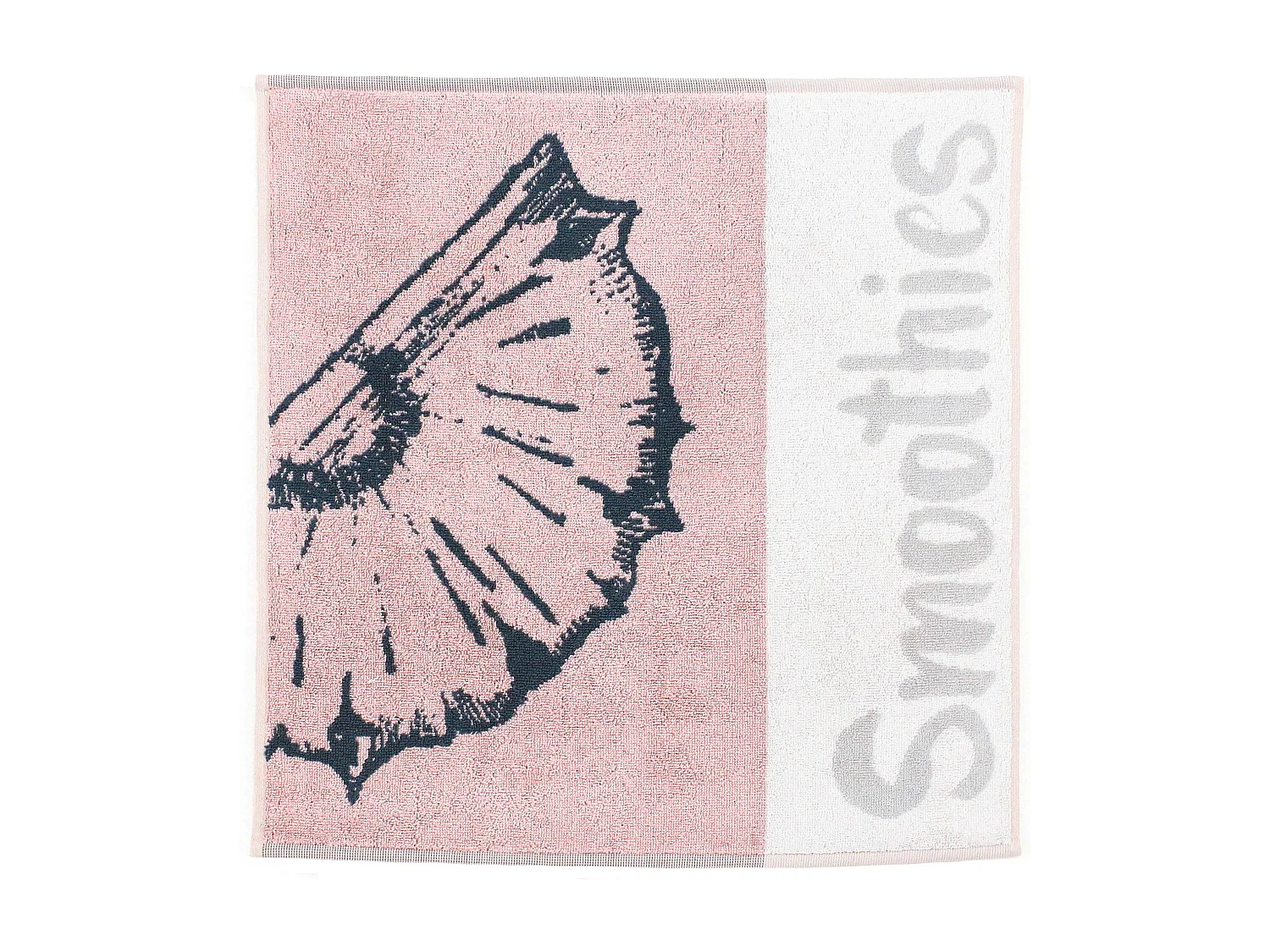 Lot de 2 torchons de cuisine éponge 50x50 cm SMOOTH rose