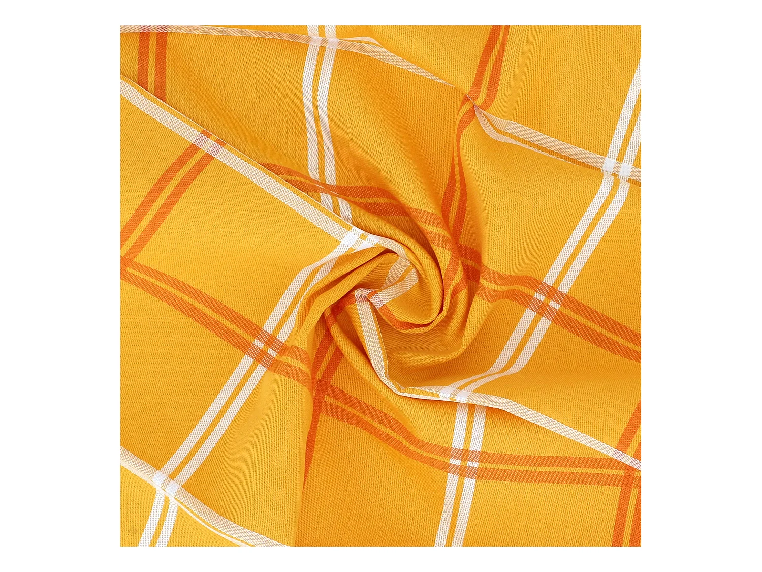 Lot de 2 torchons de cuisine toile 50x70 cm SQUARES orange