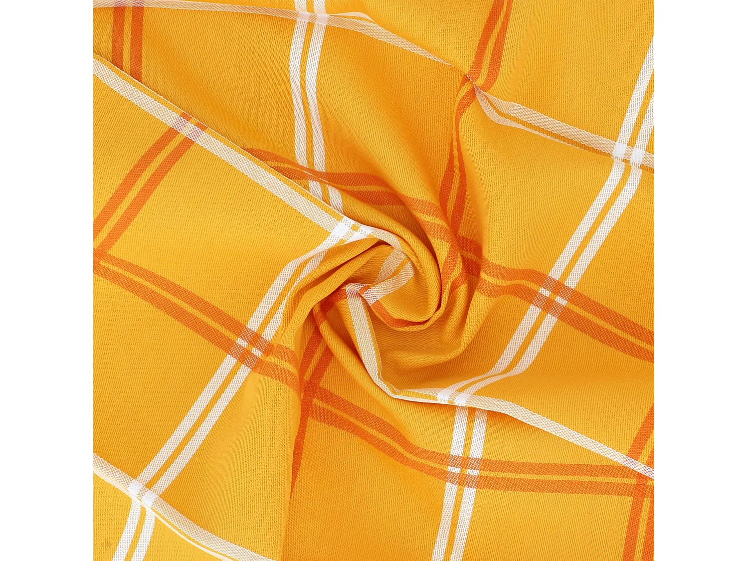 Lot de 2 torchons de cuisine toile 50x70 cm SQUARES orange