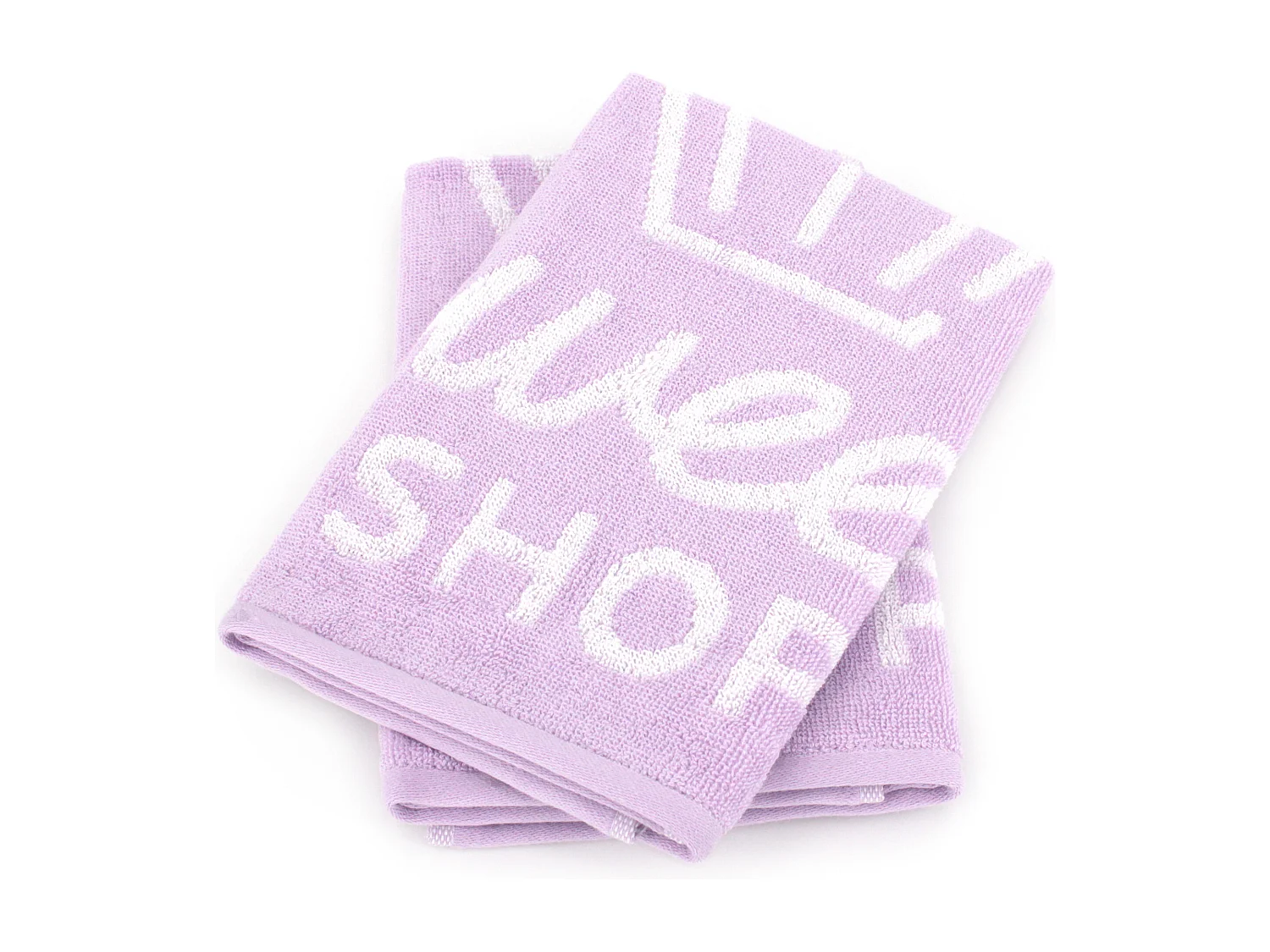 Lot de 2 torchons de cuisine éponge 50x50 cm SHOP rose