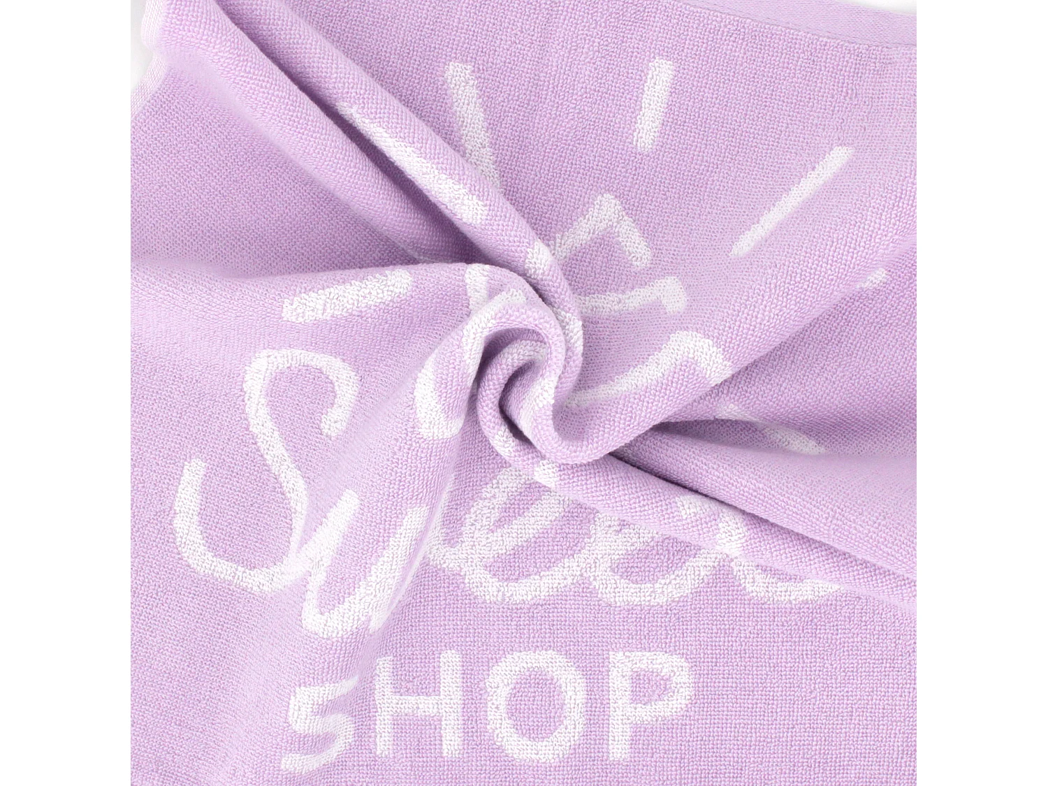 Lot de 2 torchons de cuisine éponge 50x50 cm SHOP rose