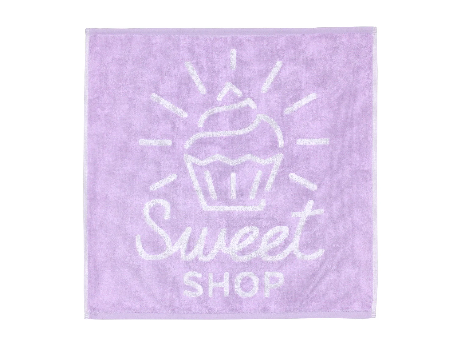 Lot de 2 torchons de cuisine éponge 50x50 cm SHOP rose