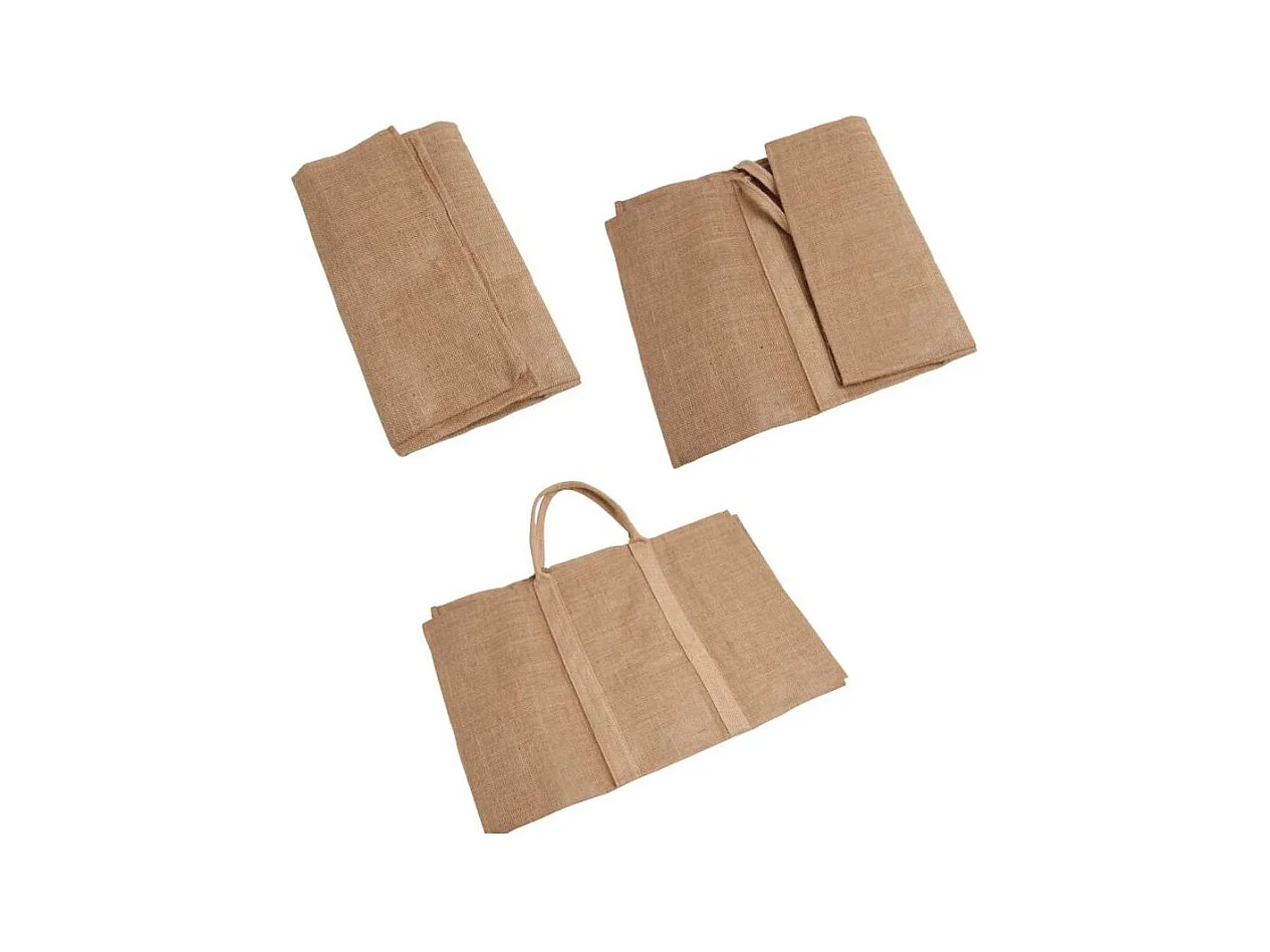 Sac à bûches cerf naturel