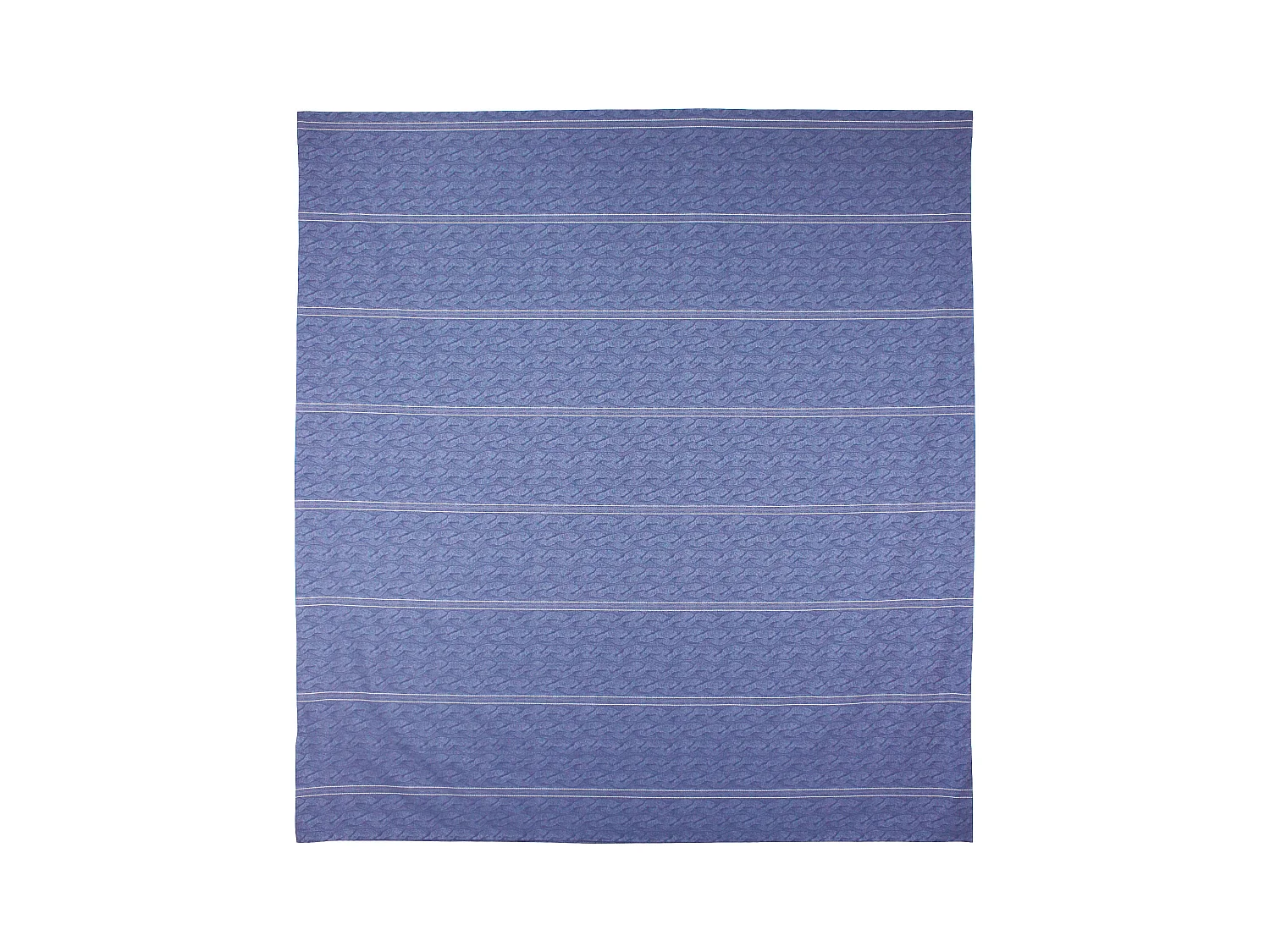 Parure de lit 260x240 cm Satin de coton VENDOME Bleu foncé