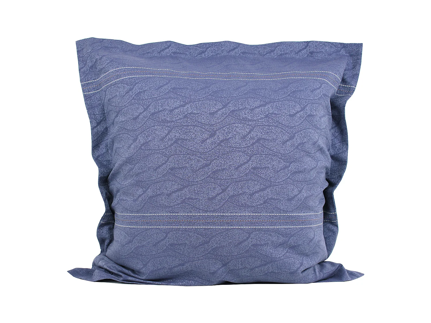 Parure de lit 260x240 cm Satin de coton VENDOME Bleu foncé