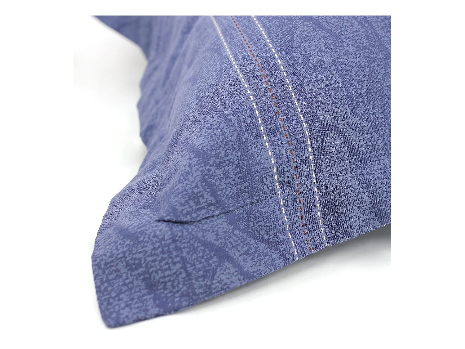 Parure de lit 260x240 cm Satin de coton VENDOME Bleu foncé