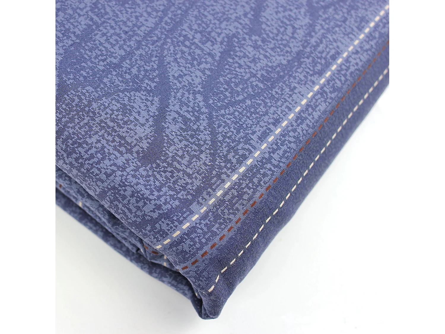 Parure de lit 260x240 cm Satin de coton VENDOME Bleu foncé