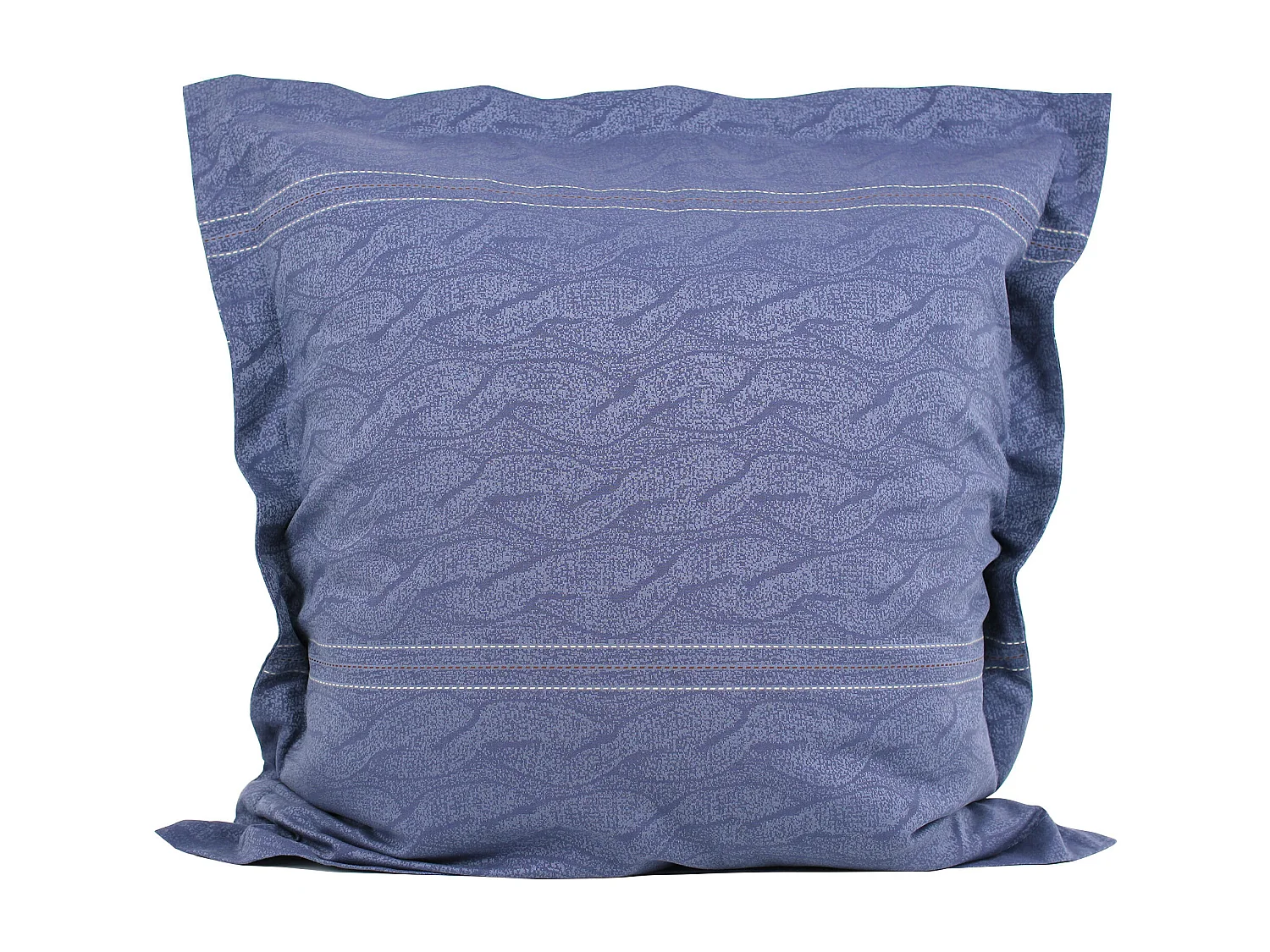 Parure de lit 260x240 cm Satin de coton VENDOME Bleu foncé