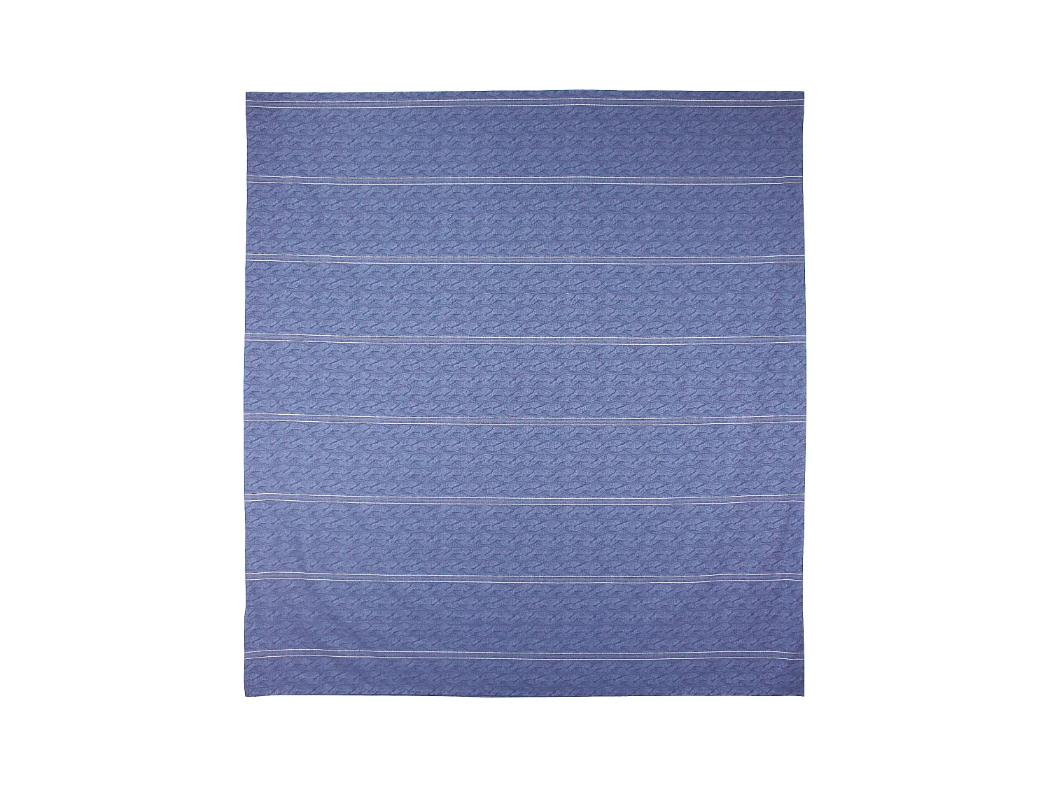 Parure de lit 240x220 cm Satin de coton VENDOME Bleu foncé