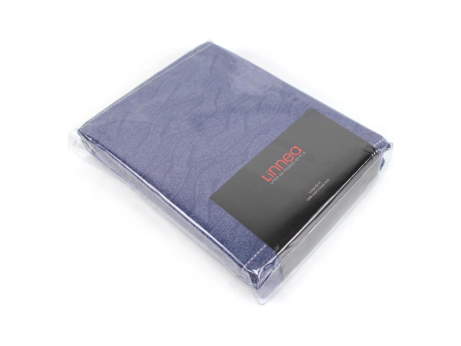 Parure de lit 240x220 cm Satin de coton VENDOME Bleu foncé