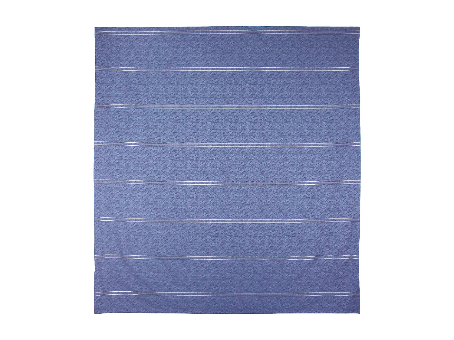 Parure de lit 240x220 cm Satin de coton VENDOME Bleu foncé