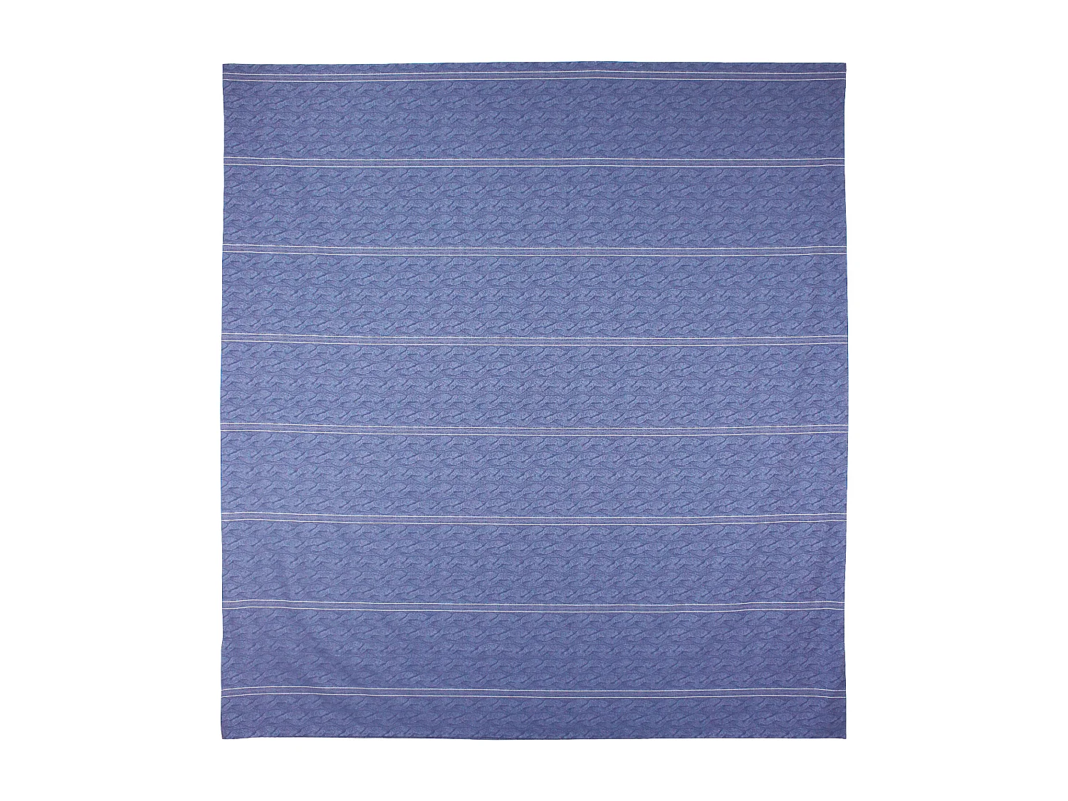Parure de lit 240x220 cm Satin de coton VENDOME Bleu foncé