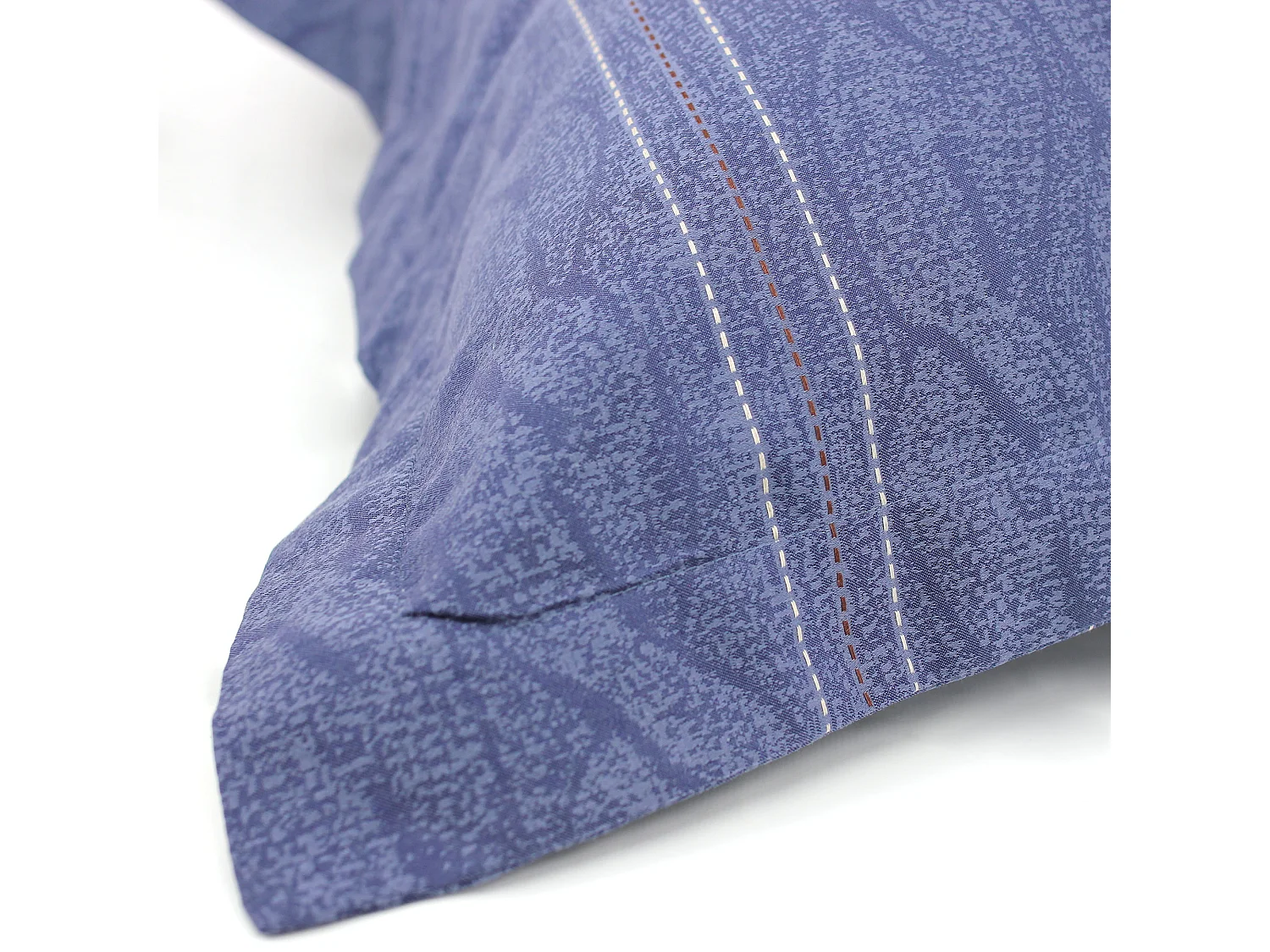 Parure de lit 240x220 cm Satin de coton VENDOME Bleu foncé