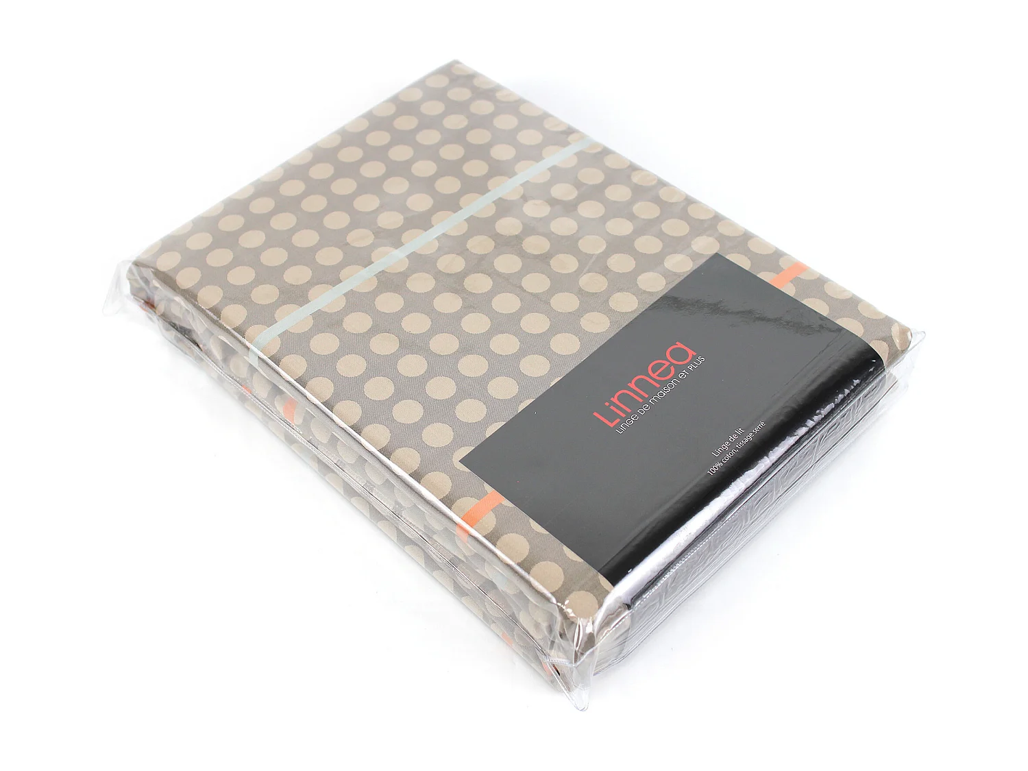 Parure de lit 240x220 cm Satin de coton DAUPHINE Marron