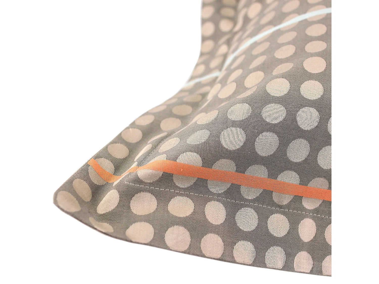 Parure de lit 260x240 cm Satin de coton DAUPHINE Marron