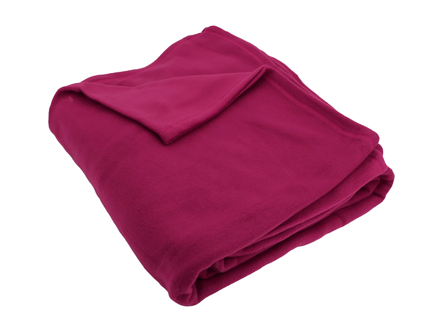 Couverture polaire 240x260 cm Isba violet Prune 100% Polyester 320 g/m2 traité non-feu