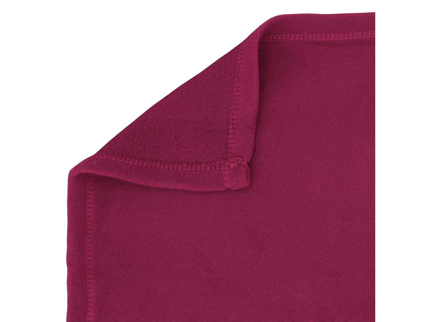 Couverture polaire 220x240 cm Isba violet Prune 100% Polyester 320 g/m2 traité non-feu