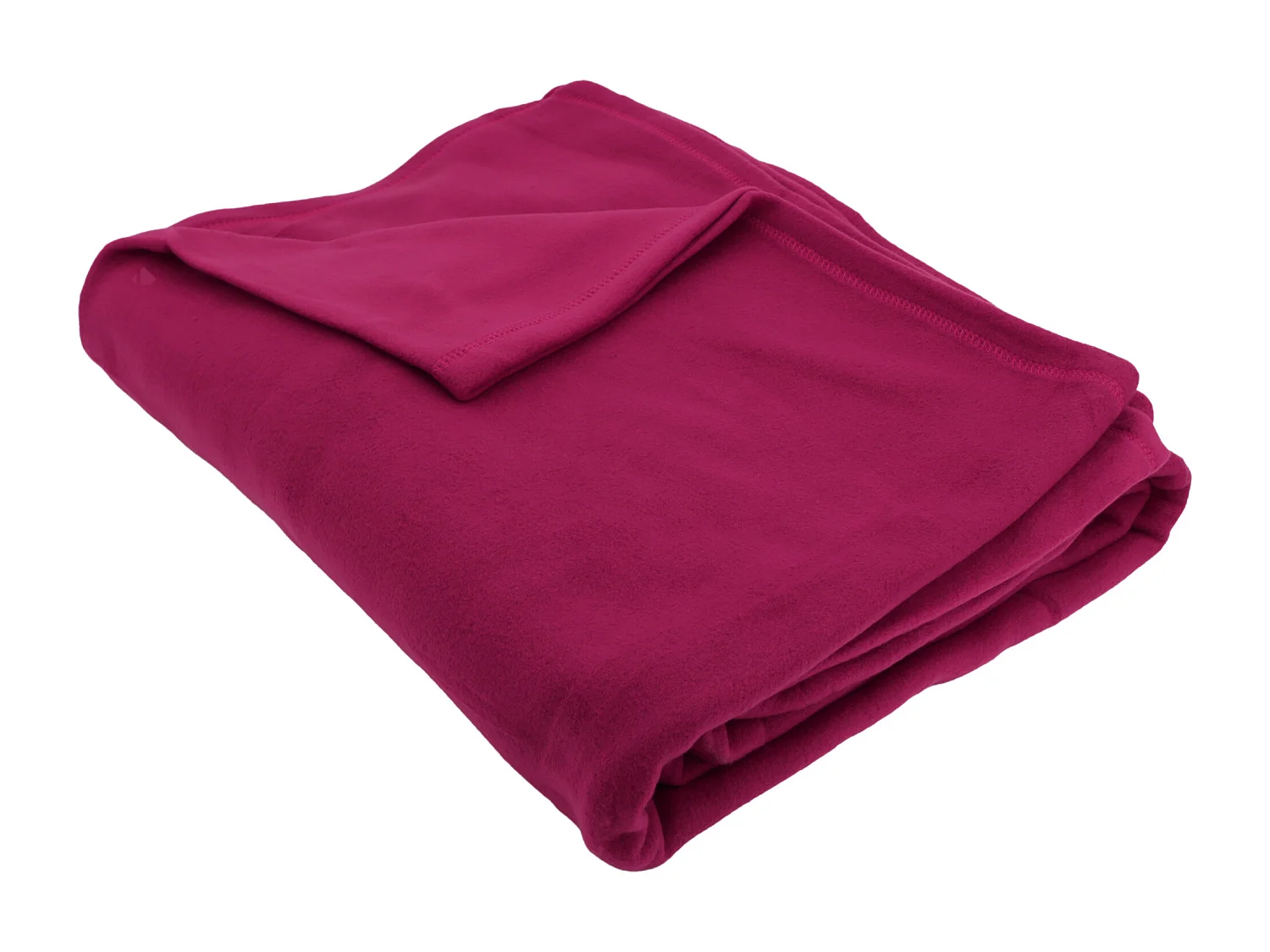 Couverture polaire 180x220 cm Isba violet Prune 100% Polyester 320 g/m2 traité non-feu