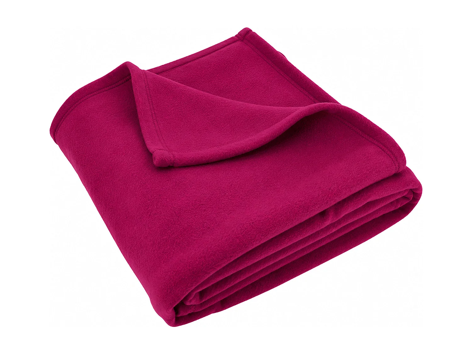Couverture polaire 180x220 cm Isba violet Prune 100% Polyester 320 g/m2 traité non-feu