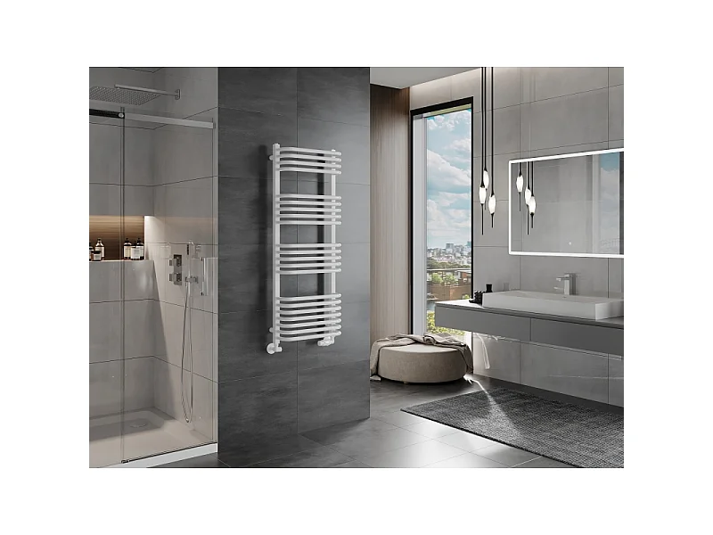 Mexen Apollo radiateur de salle de bain 1210 x 450 mm, 566 W, blanc - W117-1210-450-00-20