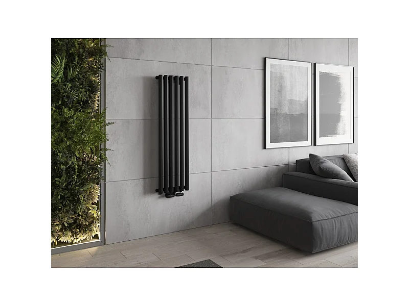 Mexen Nevada dekorativ radiator 1200 x 360 mm, 483 W, sort - W201-1200-360-00-70