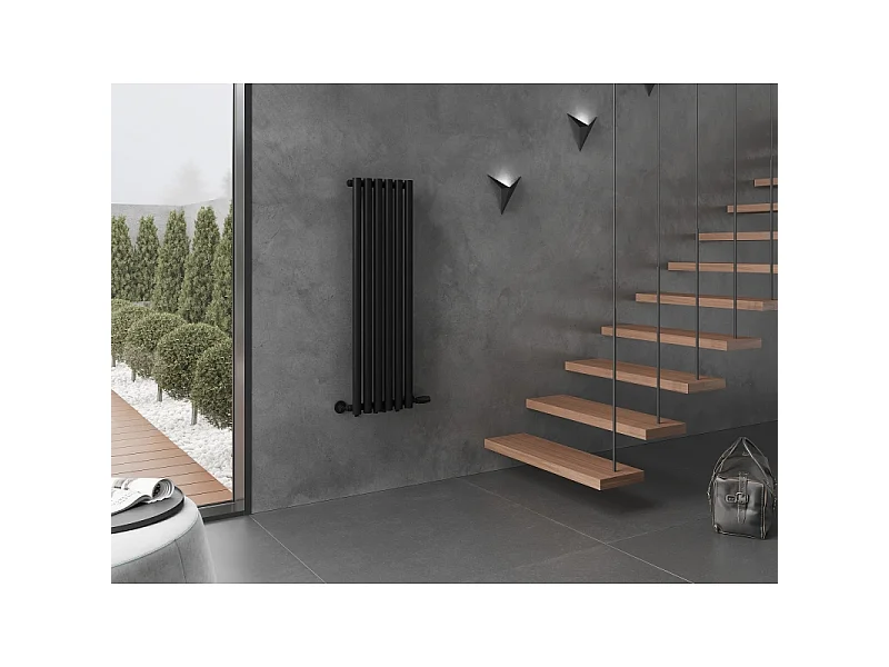 Mexen Nevada dekorativ radiator 1200 x 360 mm, 483 W, sort - W201-1200-360-00-70