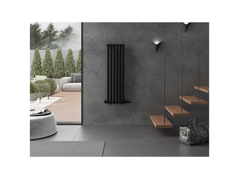 Mexen Nevada dekorativ radiator 1200 x 360 mm, 483 W, sort - W201-1200-360-00-70