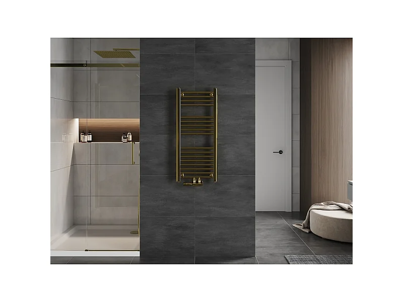 Mexen Mars toalheiro 900 x 400 mm, 244 W, dourado - W110-0900-400-00-50