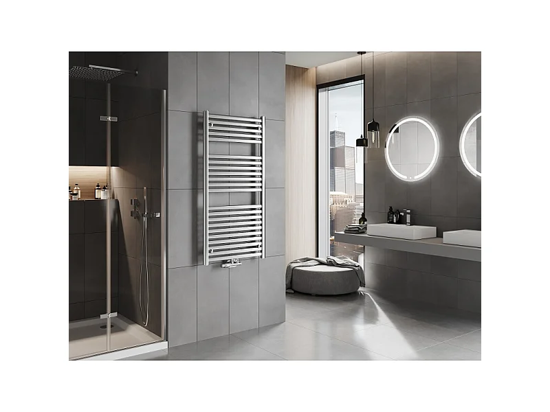 Mexen Hades aquecedor de casa de banho 1200 x 600 mm, 527 W, cromado - W104-1200-600-00-01