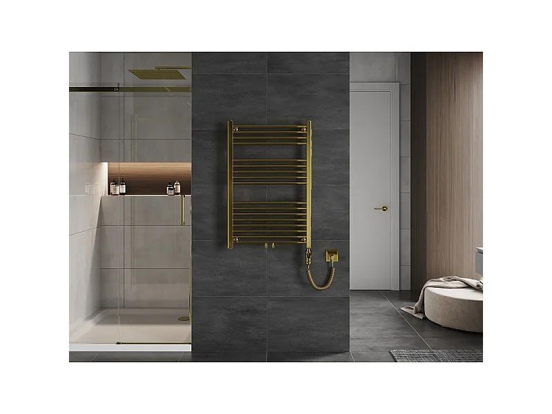 Mexen Mars elektrischer Heizkörper 900 x 600 mm, 300 W, gold - W110-0900-600-2300-50