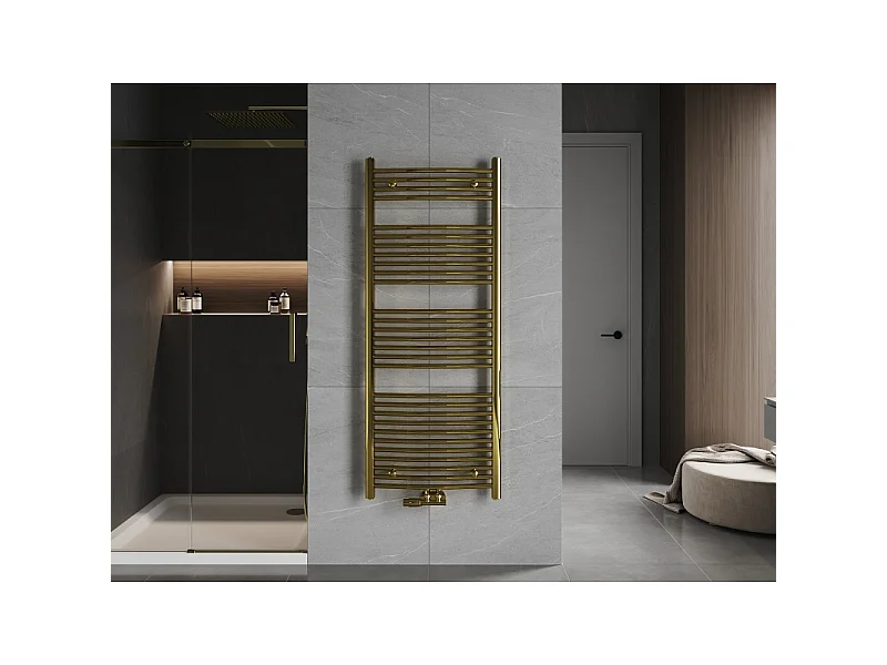 Mexen Ares radiador de casa de banho 1500 x 600 mm, 579 W, dourado - W102-1500-600-00-50