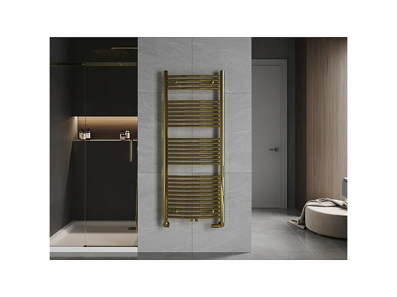 Mexen Ares radiador de casa de banho 1500 x 600 mm, 579 W, dourado - W102-1500-600-00-50