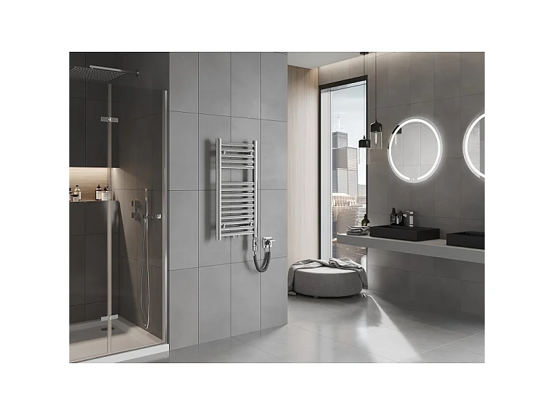 Mexen Hades radiateur électrique 800 x 400 mm, 300 W, chrome - W104-0800-400-2300-01